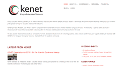 Desktop Screenshot of kenet.or.ke
