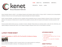 Tablet Screenshot of kenet.or.ke